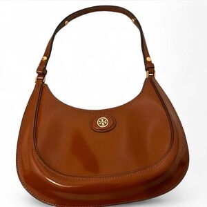NWOT - Tory Burch Limited Edition Robinson Spazzolato Convertible Crescent Bag